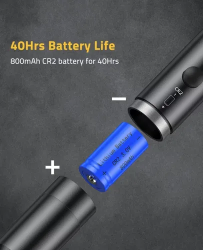Miniatura 4 de CVLIFE Kit profesional de visión láser con 32 adaptadores para calibres 0.17 a 12GA, láser de visión de orificio brillante con interruptor de botón