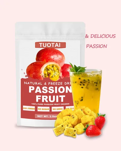 Miniatura 6 de Fruta de la pasión liofilizada, 2 onzas, trozos de maracuyá para pasteles, bebidas y alimentos para hornear