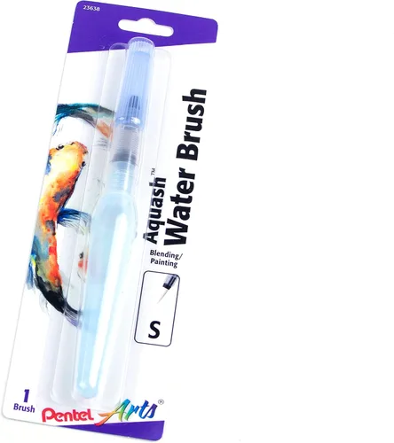 Miniatura 3 de Pincel de agua Pentel Arts Aquash, pequeño, punta fina, 1 paquete (FRHFBP)