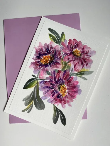Miniatura 3 de Tarjetas Especiales pintadas a mano
