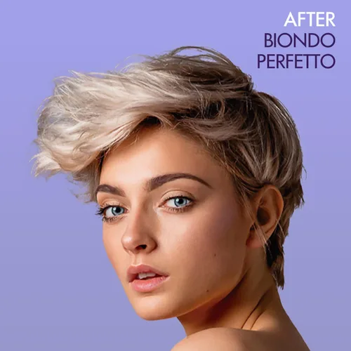 Miniatura 2 de Rocco Donna Biondo Perfetto - Champú morado, neutraliza los tonos latones y amarillos, para cabello rubio, plateado, platino y gris, pigmentos