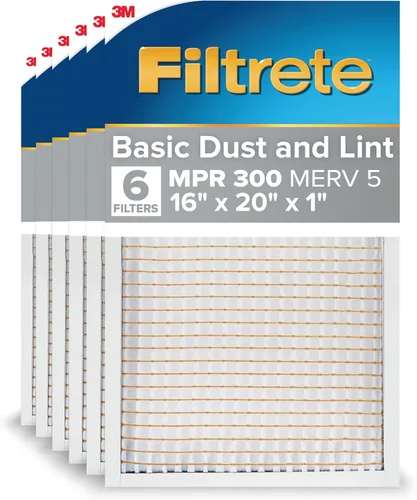 Miniatura 15 de Filtrete Filtro de aire de 12 x 30 x 1, MPR 300, MERV 5, Clean Living Basic Dust Filtros de aire plisados de 1 pulgada (3 meses), 6 filtros
