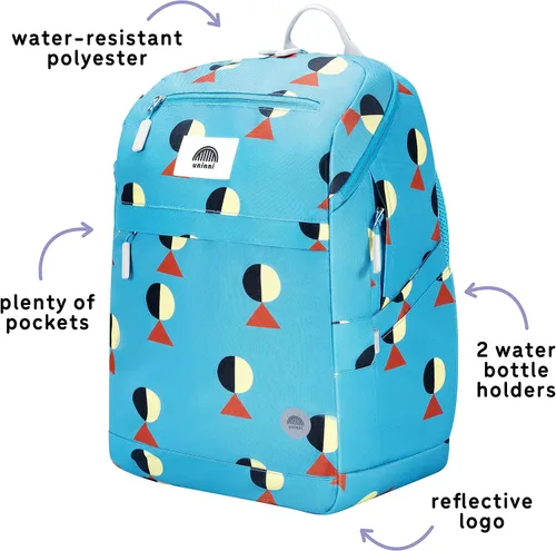 Miniatura 4 de UNINNI Mochila de poliéster resistente al agua de gran capacidad, ligera, cómoda, diseños coloridos, Golf (verde azulado)