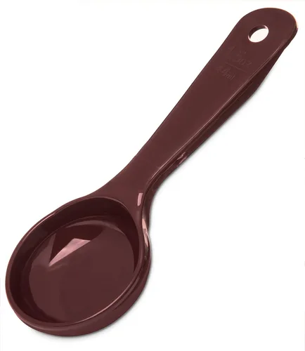 Paquetes de cucharas de control de porciones con codificación cromática de mango corto Carlisle, Castaño Rojizo, 1