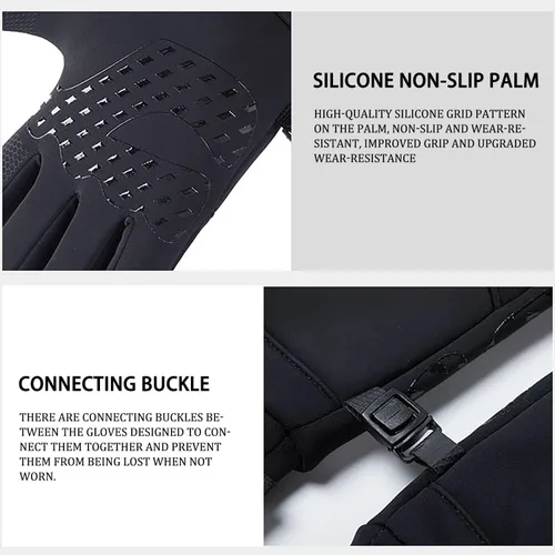 Miniatura 7 de Arcticz - Guantes térmicos de alta calidad, guantes para pantalla táctil, guantes resistentes al viento, guantes impermeables, para mujeres y hombres