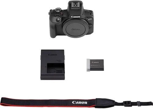 Miniatura 8 de Canon Cámara sin espejo EOS R100 (6052C002) + software Corel + bolsa + 2 tarjetas de 64 GB + 2 baterías LPE17 + cargador + luz LED + lector