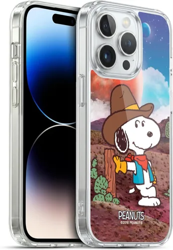 Miniatura 164 de Head Case Designs Funda de gel con licencia oficial de Peanuts Nebula Cactus Needles Snoopy Space Cowboy [protección de grado militar] compatible