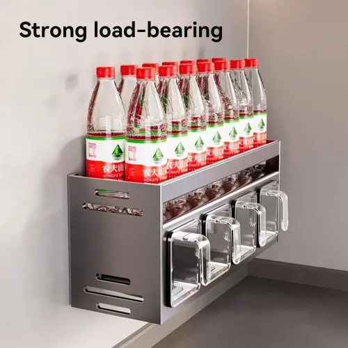 Miniatura 5 de Estante de especias de cocina para colgar en la pared, caja de condimentos sobre la estufa, estante colgante para condimentos, organizador de tarros