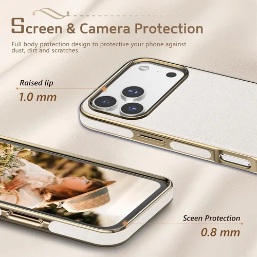 Miniatura 5 de LOHASIC Funda de cuero para iPhone 17 Pro, compatible con MagSafe Professional Business Style Funda protectora de piel sintética de primera calidad