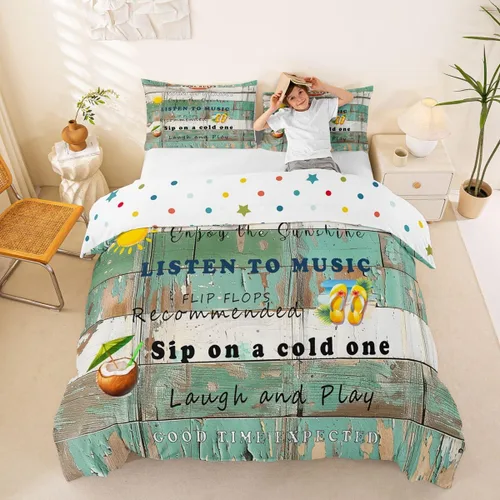 Miniatura 31 de Erosebridal Juego de ropa de cama con diseño de Feliz Navidad, adorable funda de edredón de muñeco de nieve tamaño individual para niños y niñas