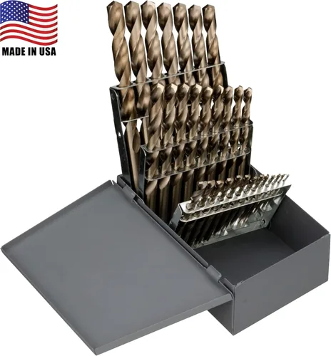 Miniatura 2 de Chicago-Latrobe® 550 Juego de brocas de longitud de cobalto para trabajo pesado, 29 piezas (57850)