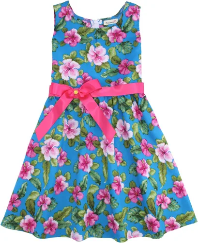 Miniatura 242 de Vestido de verano para niña, de algodón, con diseño floral