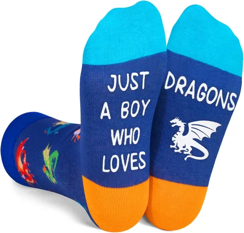 HAPPYPOP Calcetines para niños, calcetines locos, calcetines divertidos para niños, calcetines para niños, calcetines para niños, calcetines de