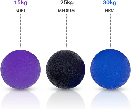 Miniatura 5 de 3 bolas de gel de resistencia múltiple para aliviar el estrés de la mano, dedo, muñeca, ejercicio, músculos, entrenamiento de artritis