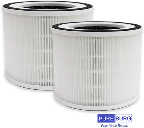 Miniatura 5 de PUREBURG Filtros de repuesto compatibles con purificador de aire HIMOX H06 y purificador de aire Afloia Gala, paquete de 2 filtros de carbón