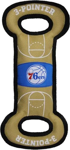 Miniatura 20 de Pets First NBA Atlanta Hawks Field Toy - Juguete de nailon resistente para mascotas con costuras de doble ribete y chirriador interior, talla única