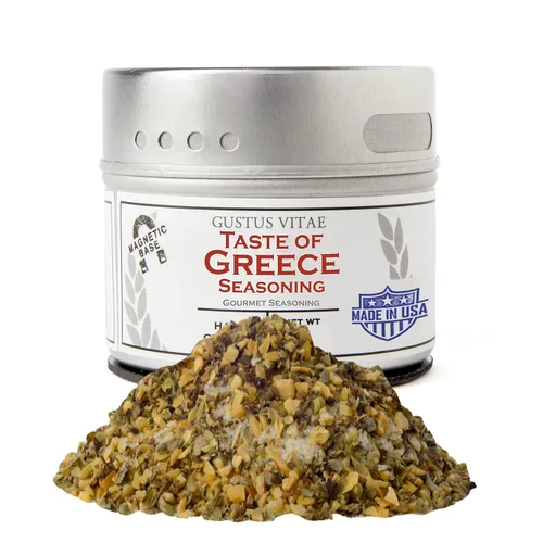 Sabor de Grecia | Condimento gourmet | Auténtica mezcla de especias artesanales | Sin OGM, totalmente natural | Hecho a mano en pequeños lotes en