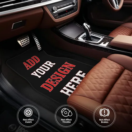 Miniatura 4 de Tapetes Personalizados para Automóvil 4 Piezas Tapetes de Piso Personalizados para Automóviles SUV Sedán Camión Camioneta Tapetes de Piso