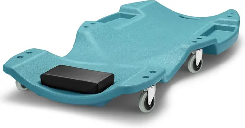 Miniatura 21 de DNA MOTORING Enredadera de perfil bajo de 40 pulgadas de plástico para taller de cochera con apoyacabezas acolchado, bandejas de herramientas y 6
