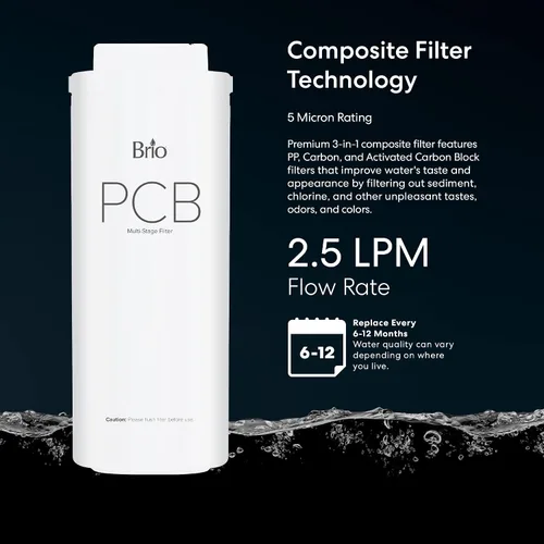 Miniatura 3 de Brio Reemplazo del filtro de agua de 3 etapas del PWB para el sistema de filtración TROE600PRISM