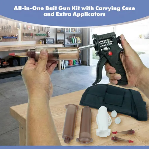 Miniatura 8 de DH2 - Juego de pistola aplicadora de gel – Herramienta de dispensación de precisión con 3 tubos recargables, puntas intercambiables, conectores