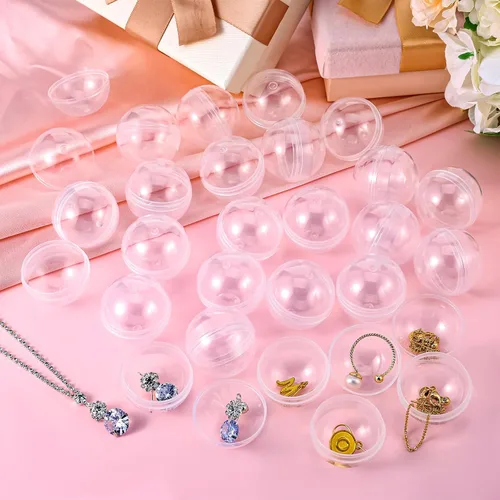 Miniatura 6 de 100 paquetes de cápsulas para máquina expendedora de bolas de goma con lindos juguetes de dibujos animados en miniatura, cápsulas pequeñas rellenas