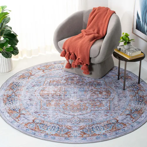 Miniatura 12 de SAFAVIEH Tucson Collection - Alfombra lavable de 2 pies 6 x 8 pies, color beige y resistente al óxido, antideslizante, ideal para zonas de alto