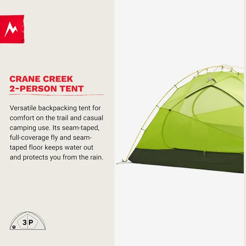 Miniatura 4 de MARMOT Crane Creek 2P/3P - Tiendas de campaña y huellas para acampar y mochileros