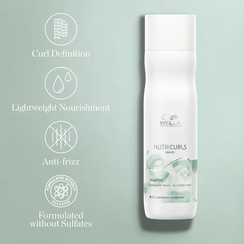 Miniatura 6 de WELLA PROFESSIONALS Nutricurls Champú para Ondas Formulado con Complejo Nutritivo Nutricurls Nutricurls Nutrir y Define Sin Sulfatos