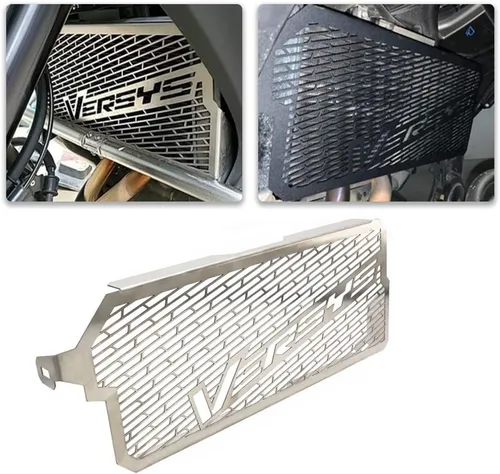 Miniatura 9 de Piezas de motocicleta para KLE650 VERSYS 650 Versys650 2015 2016 2017 2018 2019 2020 2021 Protector de radiador Protector de parrilla (negro)