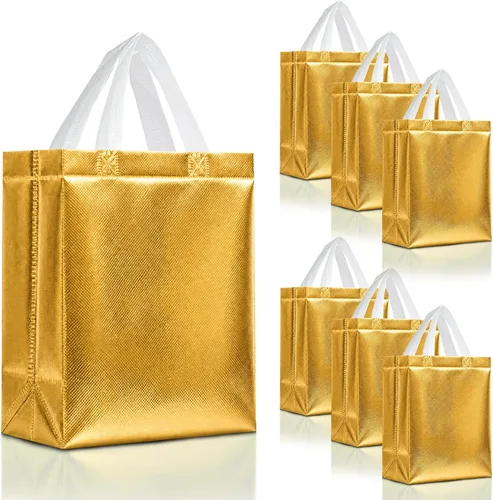 Miniatura 82 de Nush Nush Bolsas de regalo de color azul aguamarina de gran tamaño – Juego de 30 bolsas de regalo azul claro brillante con asas a granel – Bolsa