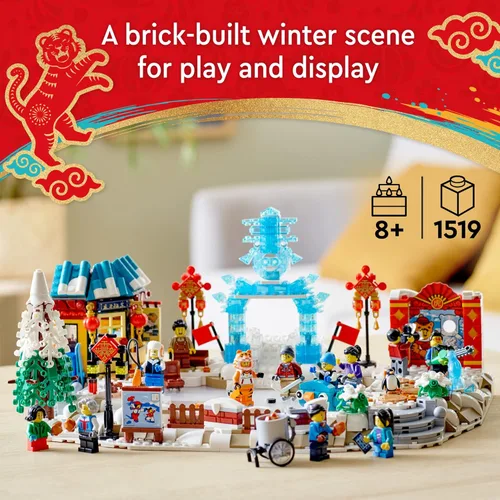 Miniatura 2 de LEGO Kit de construcción del Festival de Hielo Lunar New Year 80109; juguete de regalo para niños de 8 años en adelante; juego de construcción