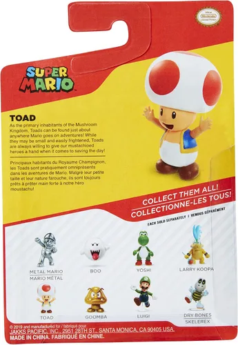 Miniatura 5 de Super Mario Figura de acción de juguete coleccionable de sapo rojo de 2.5 pulgadas
