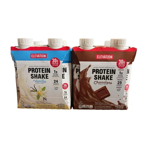 Miniatura 4 de Elevation High Performance Protein Shake Vanilla and Chocolate 44fl oz 1.3L (8 botellas/2 paquetes)