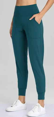 Miniatura 54 de Oalka - Pantalones deportivos para mujer, con cintura alta y bolsillos, para hacer deporte, yoga y entrenar
