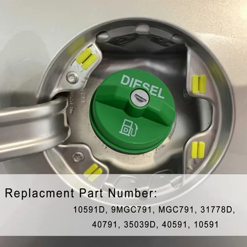 Miniatura 2 de 10591D - Tapón de combustible diésel con bloqueo para Chevy Silverado Express C4500 K3500, Ford F-250 F-350, Dodge Ram 3500 W250 D250, GMC Sierra