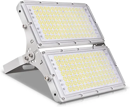 Miniatura 9 de Viugreum Luz de inundación LED de 100 W, 8000 lúmenes, 3000 K, blanco cálido, reflector delgado para exteriores, luces de seguridad impermeables