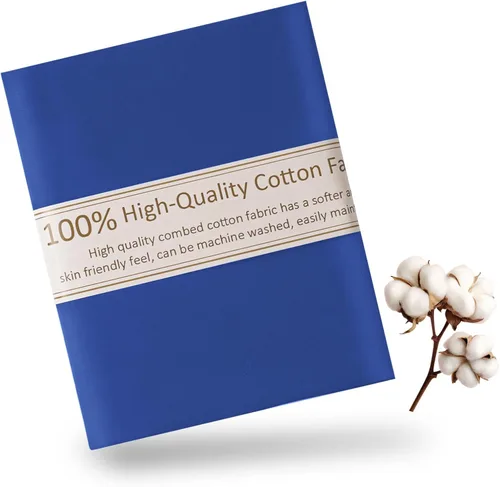 Miniatura 12 de Tela de Algodón Azul Bebé para Coser de 59 Pulgadas de Ancho, Tela de Popelina de Algodón 100% Natural por Yarda, Material de Algodón Suave