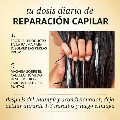 Miniatura 4 de Pantene Miracle Rescue - Acondicionador profundo con perlas Pro-V fundentes – Para cabello seco, dañado o teñido – Humedad y reparación intensa