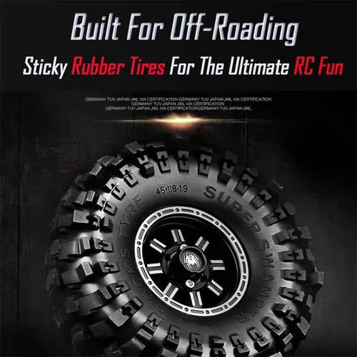 Miniatura 7 de Lifehead - Neumáticos de goma de 1.9 pulgadas para 1/10 RC Crawler Car TRAXXAS TRX4 TRX6 Axial SCX10 90046 90047 SCX10 III AXI03007 Tamiya CC01 D90