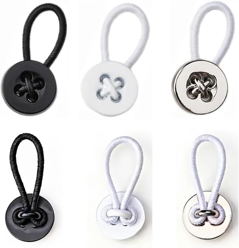 Miniatura 2 de 8 extensores de cuello para mujeres y hombres, extensor de botón de aleación de 20L para camisas de vestir, cuello y puños
