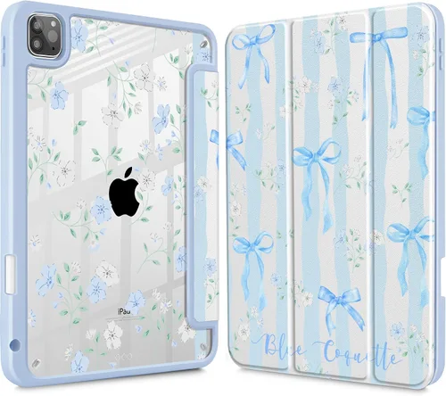Miniatura 29 de May Chen Funda para iPad Pro de 11 pulgadas M2 de 4ª generación 2022, iPad Pro 11 de 3ª/2ª/1ª generación, Funda con cubierta trasera transparente a