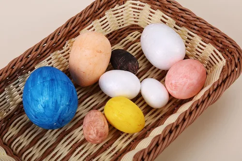 Miniatura 5 de FFchuanhe Huevos de espuma para manualidades, paquete de 12 huevos de espuma de poliestireno de 2.75 pulgadas para Pascua, Halloween, Navidad