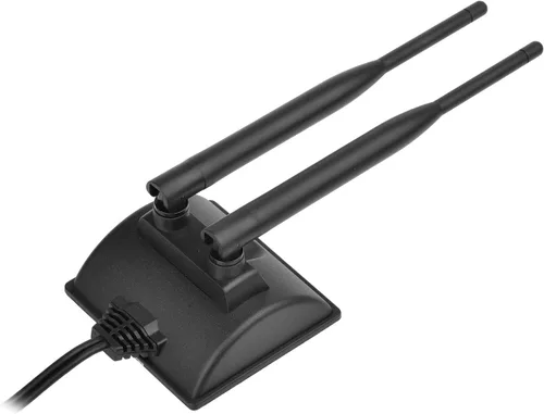 Miniatura 6 de Eightwood Antena WiFi de doble banda de 2.4 GHz y 5 GHz, antena macho RP-SMA + cable hembra RP-SMA de 6 pulgadas (paquete de 2) para tarjeta de red
