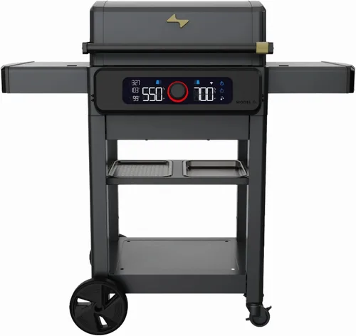 Miniatura 11 de Current® Model G - Parrilla eléctrica inteligente para exteriores con rango de 200-700 °F para asar, precisión digital, zonas de calor