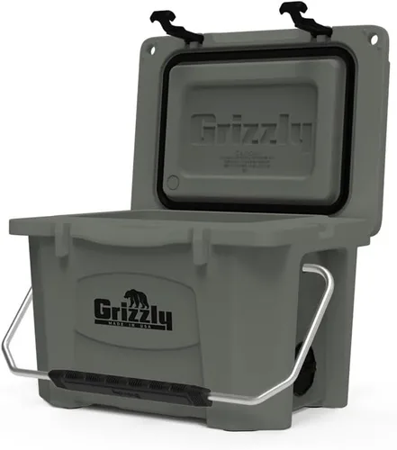Miniatura 3 de Grizzly 20 Cooler Cofre de hielo de 20 cuartos de galón duradero con aislamiento rotomoldeado Fabricado en Estados Unidos Garantía de por vida