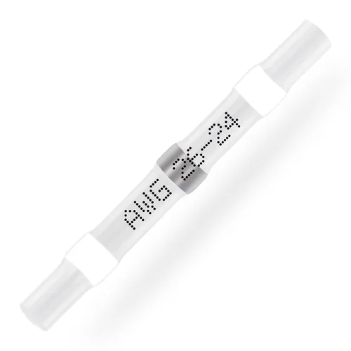 Miniatura 7 de haisstronica 100 conectores de alambre con sello de soldadura, conectores a tope resistentes al agua, termorretráctiles, terminales