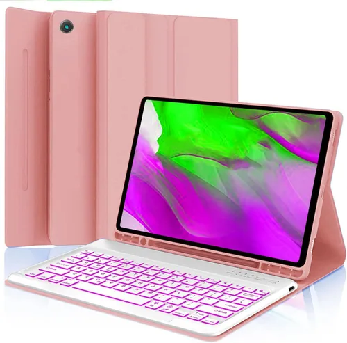 Miniatura 15 de Funda con teclado para Samsung Galaxy Tab A11 Plus / A9 Plus de 11 pulgadas, con retroiluminación Bluetooth A9+ con soporte para bolígrafo S