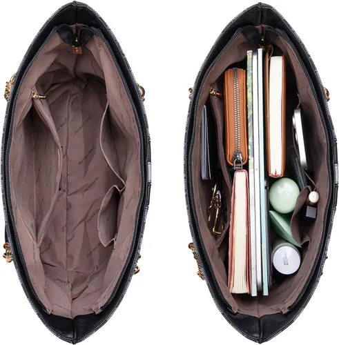 Miniatura 5 de Montana West Bolso de mano para mujer con asa superior con cadena