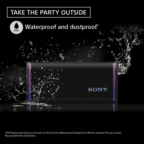 Miniatura 8 de Sony ULT Field 5 Altavoz Bluetooth portátil inalámbrico, IP67 impermeable, a prueba de polvo y óxido con graves mejorados, batería de 25 horas, luz